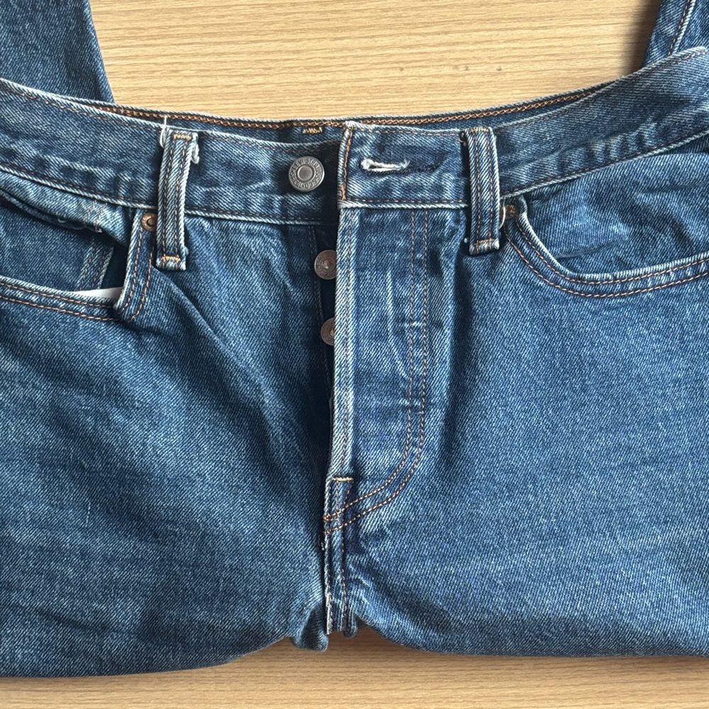 Signature by Levi Strauss Dark Blue Straight Leg Jeans